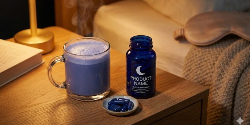 Private label sleep support capsules and nighttime relaxation powder drink mix.